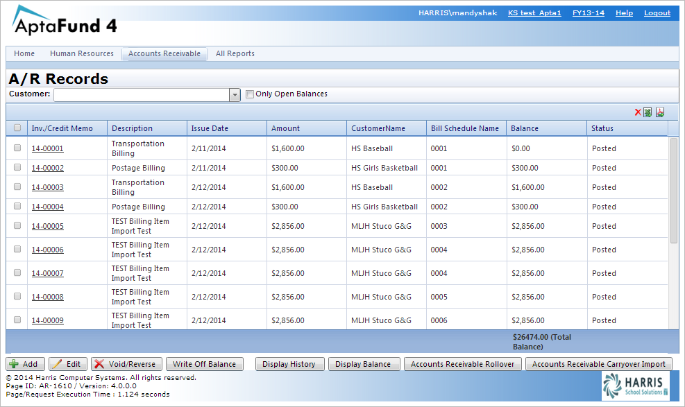 ar accounts receivable rollover accounts receivable list