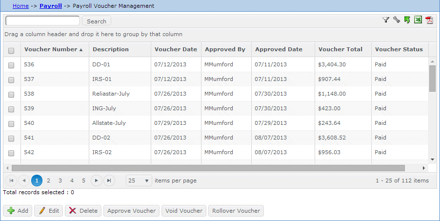 PY Modify a Voucher Adjustment